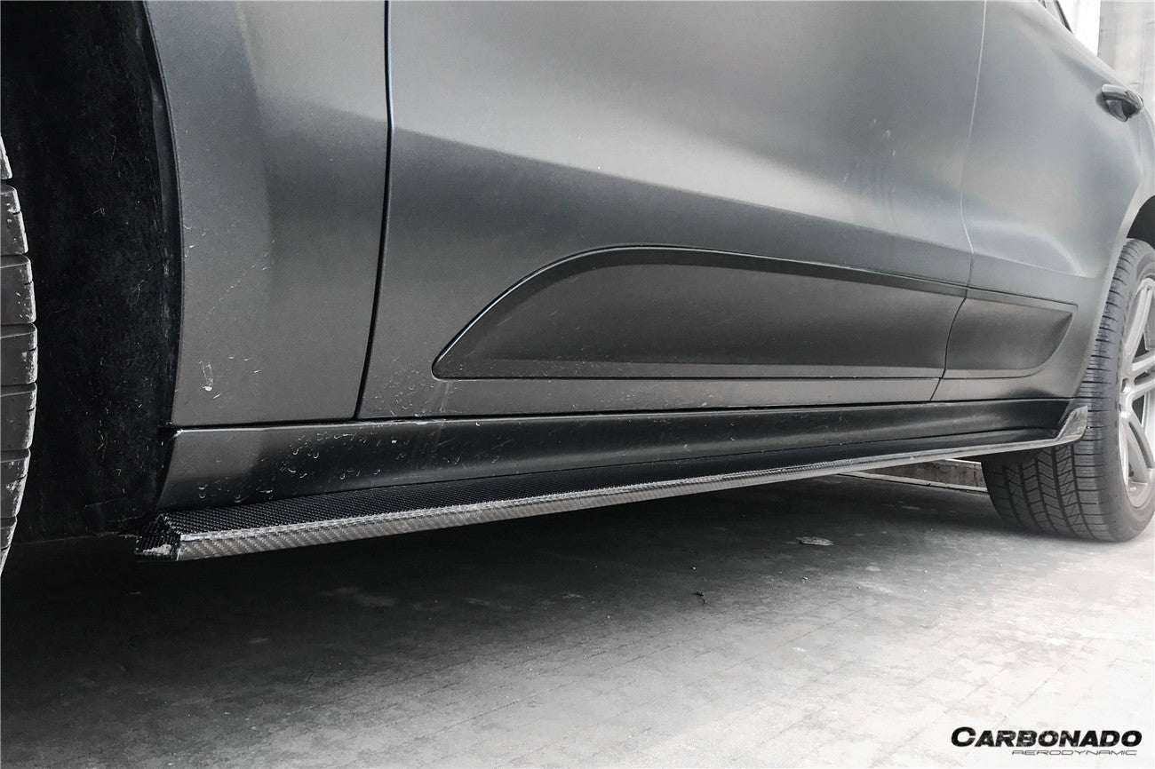 2018 - 2021 Porsche Macan TA Style Carbon Fiber Side Skirts